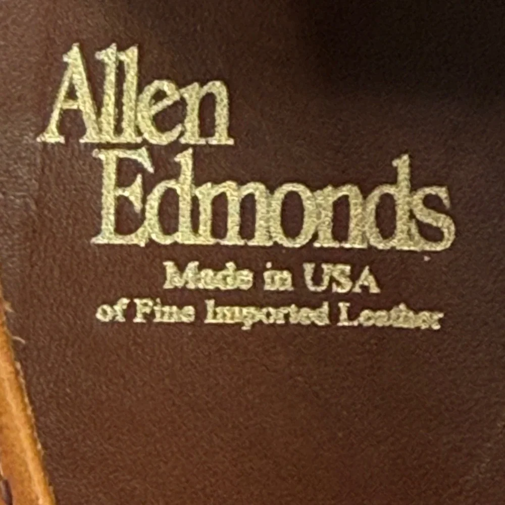 Allen Edmonds LaSalle Derby Mens 11.5 D Brown Good Split Toe Leather 3920